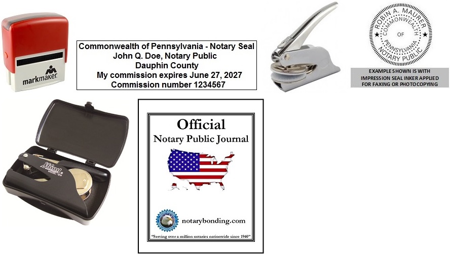 Pennsylvania Notary "4 Item" Value Bundle Notary Bonding